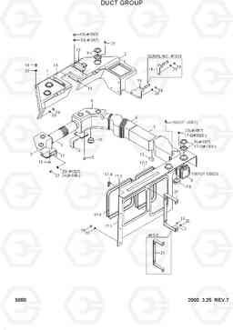 5080 DUCT GROUP HL750(#1001-), Hyundai