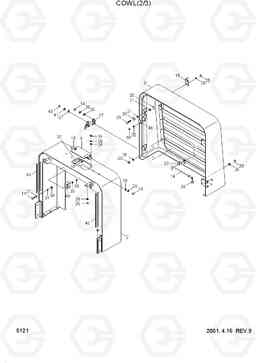 5121 COWL(2/3) HL750(#1001-), Hyundai