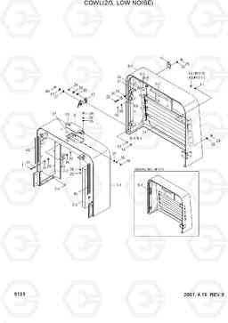 5131 COWL(2/3, LOW NOISE) HL750(#1001-), Hyundai