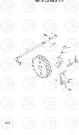 8260 FUEL PUMP COUPLING HL750(#1001-), Hyundai