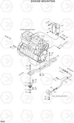 1010 ENGINE MOUNTING HL750TM, Hyundai