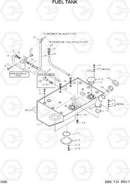 1020 FUEL TANK HL750TM, Hyundai