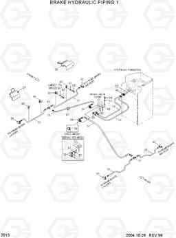 2013 BRAKE HYDRAULIC PIPING 1 HL750TM, Hyundai