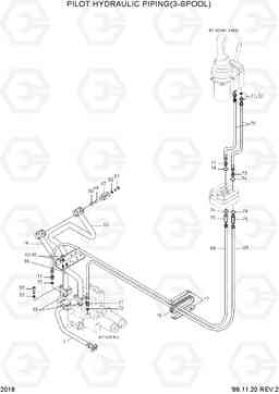 2018 PILOT HYDRAULIC PIPING(3-SPOOL) HL750TM, Hyundai