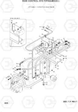 2025 RIDE CONTROL HYD PIPING(#0022-) HL750TM, Hyundai