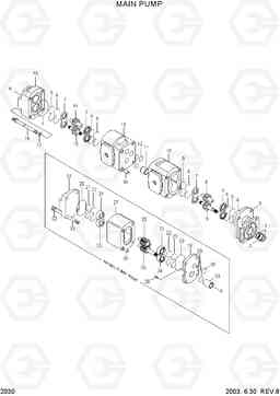 2030 MAIN PUMP HL750TM, Hyundai