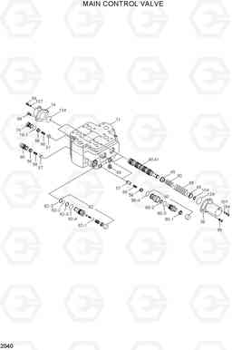 2040 MAIN CONTROL VALVE HL750TM, Hyundai