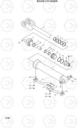 2130 BOOM CYLINDER HL750TM, Hyundai