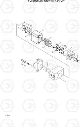 2160 EMERGENCY STEERING PUMP HL750TM, Hyundai