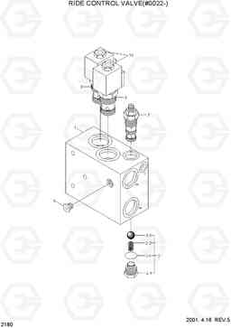 2180 RIDE CONTROL VALVE(#0022-) HL750TM, Hyundai