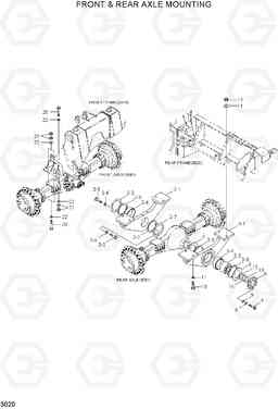 3020 FRONT & REAR AXLE MOUNTING HL750TM, Hyundai