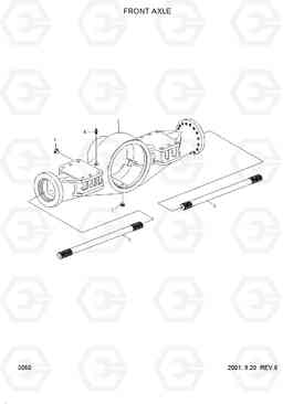 3060 FRONT AXLE HL750TM, Hyundai