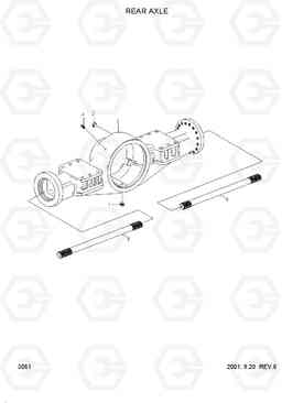 3061 REAR AXLE HL750TM, Hyundai