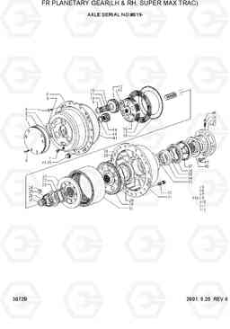 3072B FR PLANETARY GEAR(LH & RH, S/MAX TRAC) HL750TM, Hyundai