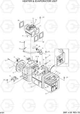 4101 HEATER & EVAPORATOR UNIT HL750TM, Hyundai