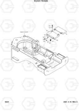 5020 REAR FRAME HL750TM, Hyundai