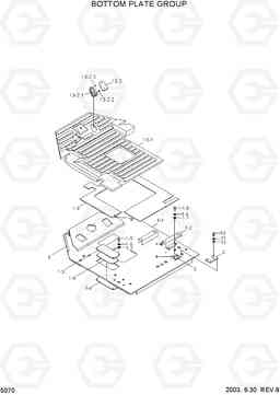 5070 BOTTOM PLATE GROUP HL750TM, Hyundai