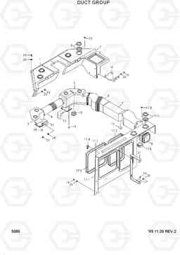 5080 DUCT GROUP HL750TM, Hyundai