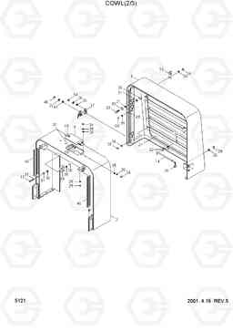 5121 COWL(2/3) HL750TM, Hyundai