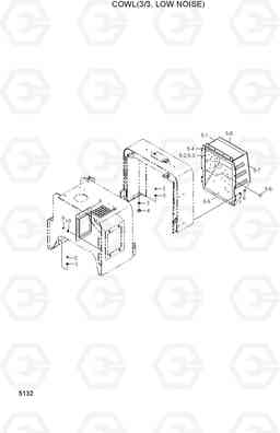 5132 COWL(3/3, LOW NOISE) HL750TM, Hyundai