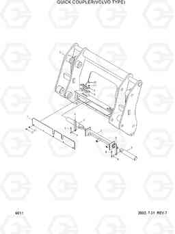 6011 QUICK COUPLER(VOLVO TYPE) HL750TM, Hyundai