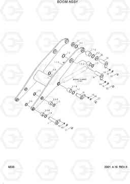 6030 BOOM ASSY HL750TM, Hyundai