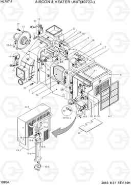 1080A AIRCON & HEATER UNIT(#0722-) HL757-7, Hyundai