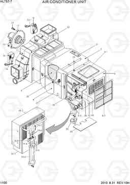 1100 AIR CONDITIONER UNIT HL757-7, Hyundai