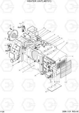 1120 HEATER UNIT(-#0721) HL757-7, Hyundai