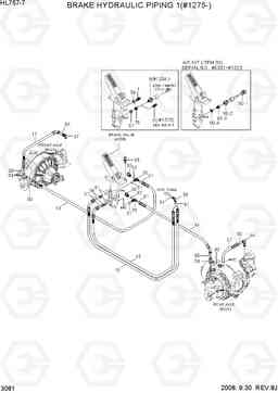 3081 BRAKE HYDRAULIC PIPING 1(#1275-) HL757-7, Hyundai