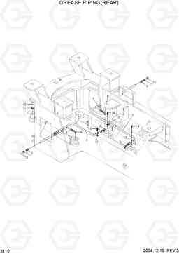 3110 GREASE PIPING(REAR) HL757-7, Hyundai