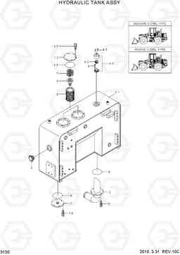 3130 HYDRAULIC TANK ASSY HL757-7, Hyundai