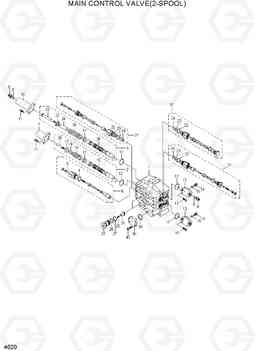 4020 MAIN CONTROL VALVE(2-SPOOL) HL757-7, Hyundai