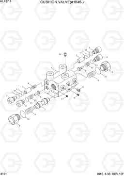 4101 CUSHION VALVE(#1646-) HL757-7, Hyundai