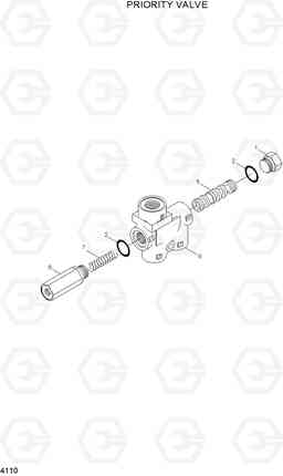 4110 PRIORITY VALVE HL757-7, Hyundai