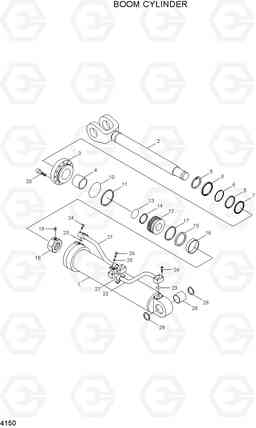 4150 BOOM CYLINDER HL757-7, Hyundai