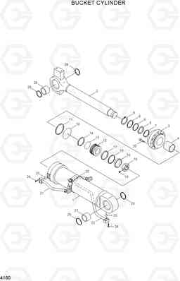 4160 BUCKET CYLINDER HL757-7, Hyundai