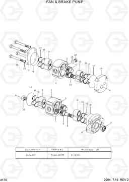 4170 FAN & BRAKE PUMP HL757-7, Hyundai