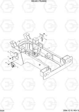 5020 REAR FRAME HL757-7, Hyundai