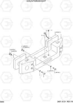 5050 COUNTERWEIGHT HL757-7, Hyundai