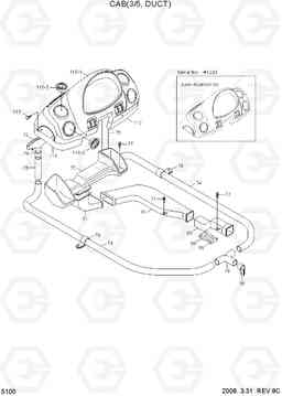 5100 CAB(3/5, DUCT) HL757-7, Hyundai