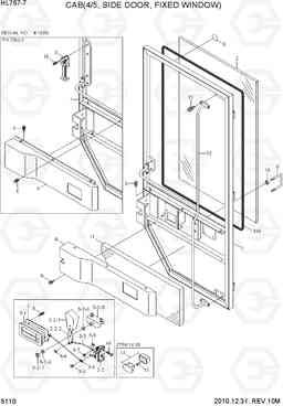 5110 CAB(4/5, SIDE DOOR, FIXED WINDOW) HL757-7, Hyundai