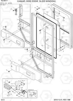 5111 CAB(4/5, SIDE DOOR, SLIDING WINDOW) HL757-7, Hyundai