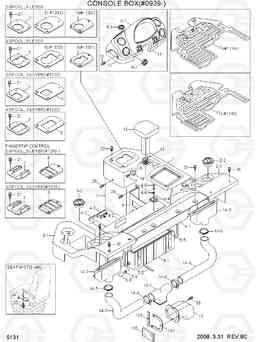 5131 CONSOLE BOX(#0939-) HL757-7, Hyundai