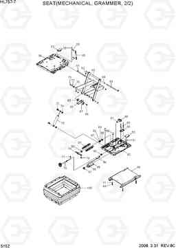 5152 SEAT(MECHANICAL, GRAMMER, 2/2) HL757-7, Hyundai