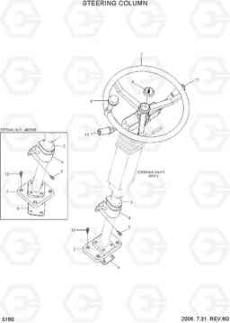 5160 STEERING COLUMN HL757-7, Hyundai