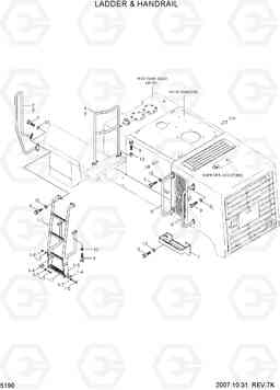 5190 LADDER & HANDRAIL HL757-7, Hyundai