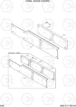 5230 COWL 4(SIDE COVER) HL757-7, Hyundai