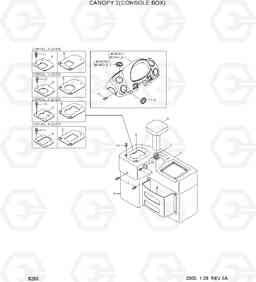 5250 CANOPY 2(CONSOLE BOX) HL757-7, Hyundai