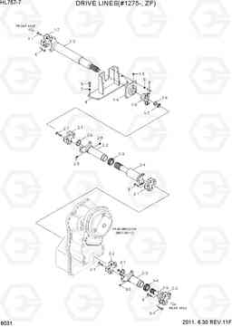 6031 DRIVE LINES(#1275-, ZF) HL757-7, Hyundai